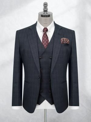 Bộ Suit Caro Đen Phối Màu Modern Fit TGS391